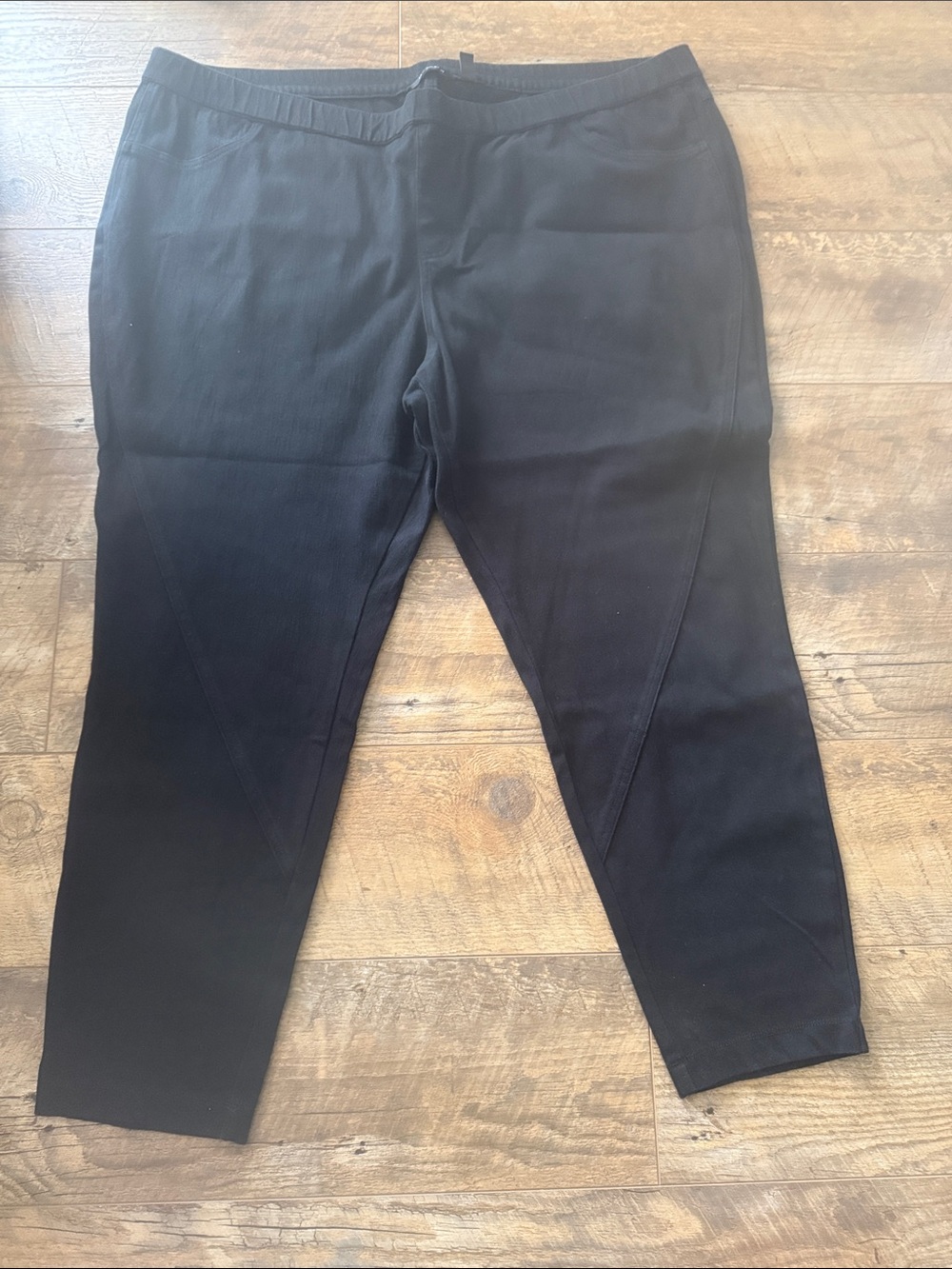 H by Halston Black Stretch Jogger Pants